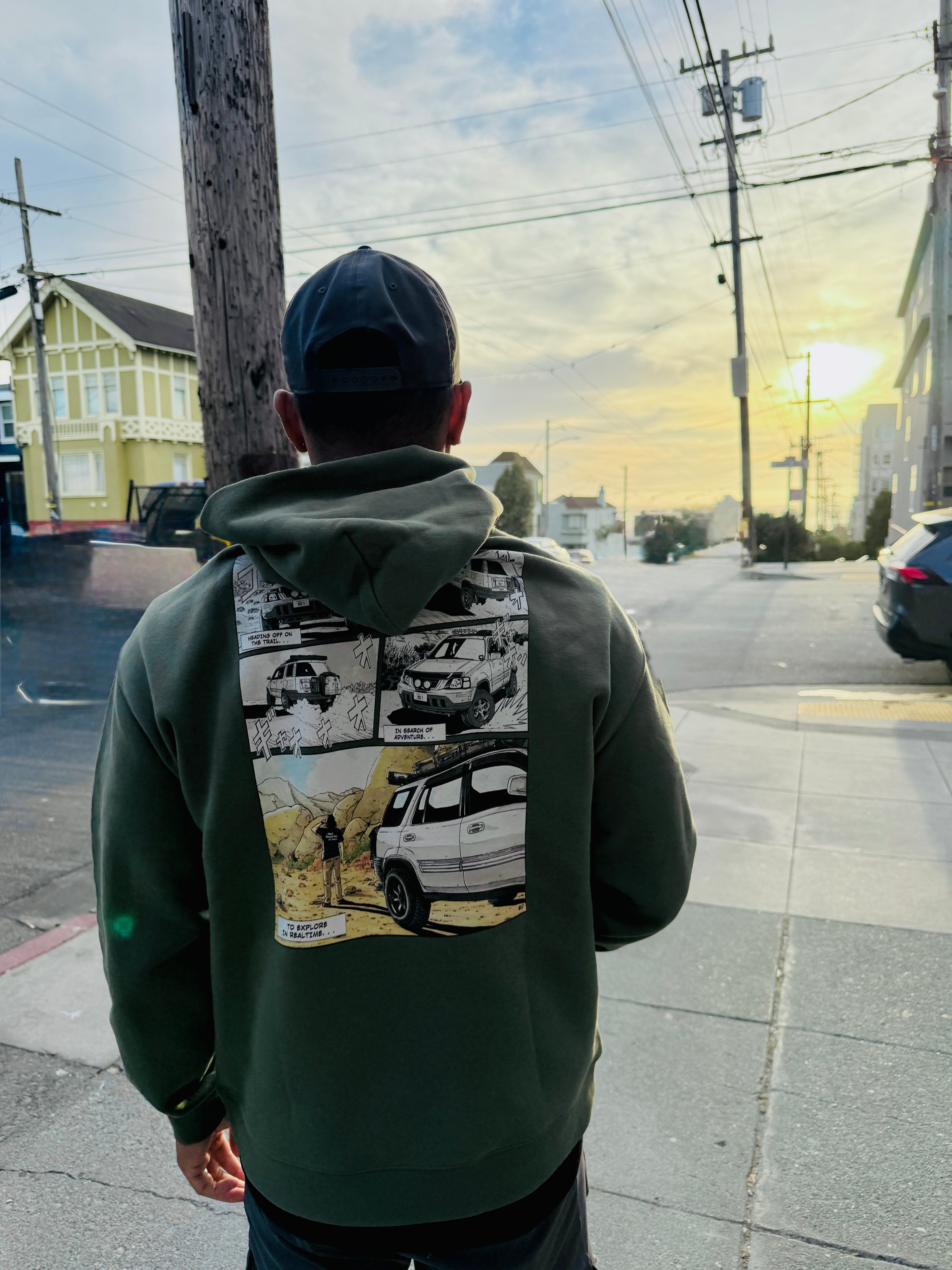 Explore in Realtime - Unisex oversized hoodie